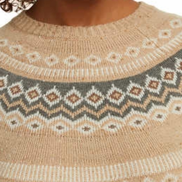 Weatherproof Vintage CrewNeck Oatmeal Sweater - Picture 3 of 6